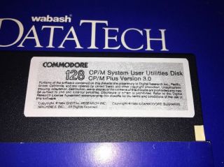 Commodore 128 CP/M System Disk and CP/M Utilities 2