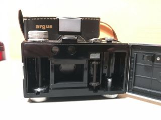 Vintage Argus C - 3 35mm Film Camera w/Light Meter and Case 50mm.  F 3.  5 The Brick 6
