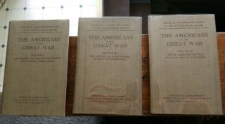 Americans In The Great War Vol 1 - 3 - Michelin Guides - Vintage -