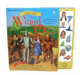 Vintage The Wizard Of Oz 1995 Play A Song Hardcover Book W/ Batteries Toys R 
