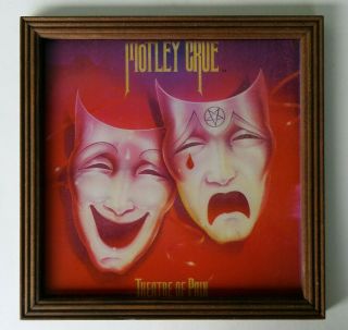 Motley Crue - Theatre Of Pain - Vintage 1985 Carnival Prize Record Cover Print