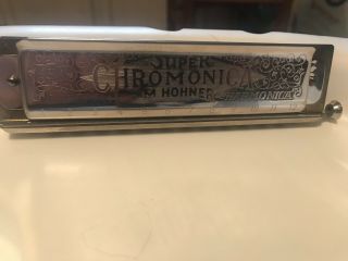 Vintage Hohner Chromonica Harmonica 270 With Case Germany Key G,  Chromatic