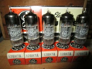 (5) Nos Nib Matched Early D Getter Ge 12bh7a Audio Mcintosh Tubes