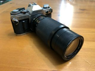 Canon Ae - 1 Vintage 35mm Film Camera With Deitz 80 - 200mm Lens