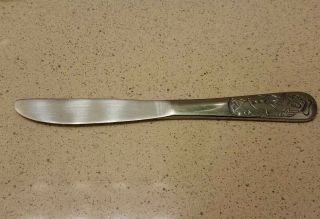 Vintage Disney Donald Duck Child ' s Knife Cutlery Stainless Steel Bonny Japan 3