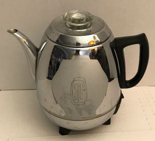 Vintage GE General Electric Art Deco Automatic Percolator Coffee Pot Model 18P40 3