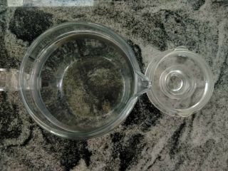 Vintage Pyrex 7756 - B Clear Glass 6 Cup Percolator Coffee Pot 3
