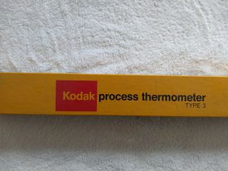 Vintage Kodak Process Thermometer Type 3 - Made In The Usa