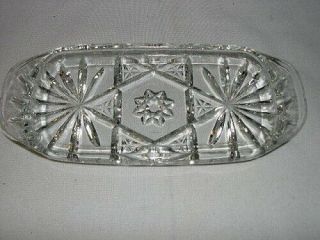 Vintage Star Of David Anchor Hocking Butter Dish Replacement (bottom Only)