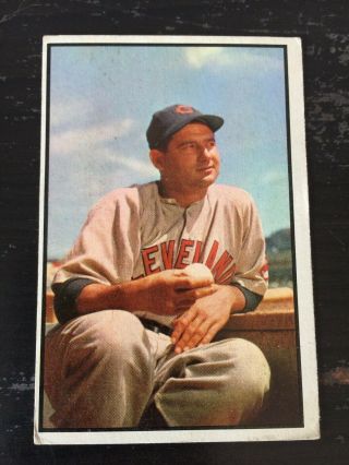 1953 Bowman Color Early Wynn Baseball Card - Vintage