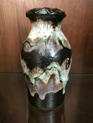 Modernist Scheurich 523 - 18 vase,  Vintage West German pottery 60s - 70s | Fat Lava 2