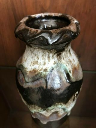 Modernist Scheurich 523 - 18 vase,  Vintage West German pottery 60s - 70s | Fat Lava 4