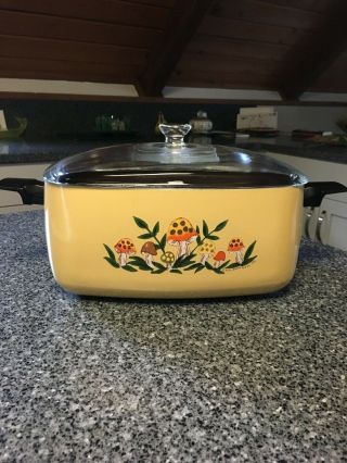 Vintage 1976 Sears Merry Mushroom 6 Quart Slow Cooker Crock Pot (no Grill)