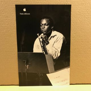 Complete Your Set: Authentic Miles Davis Think Different Poster Apple Computer