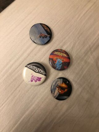 Boston (classic Rock Band 70s/80s) Collectors Pin - Back Buttons Vintage