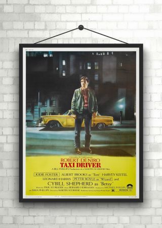 Taxi Driver Classic Vintage Large Movie Poster Art Print A0 A1 A2 A3 A4 Maxi