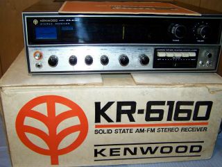 Kenwood Kr - 6160 Stereo Receiver W/ Wood Cabinet