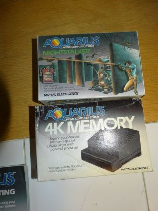 MATTEL AQUARIUS VINTAGE COMPUTER SYSTEM,  Games & Accessories LQQK 1982 3