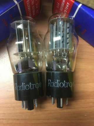 NOS PAIR Brimar 5V4G / GZ32 Rectifiers (Radiotron Rebrand from 1950 ' s) $1NR 2