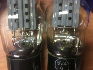 NOS PAIR Brimar 5V4G / GZ32 Rectifiers (Radiotron Rebrand from 1950 ' s) $1NR 5