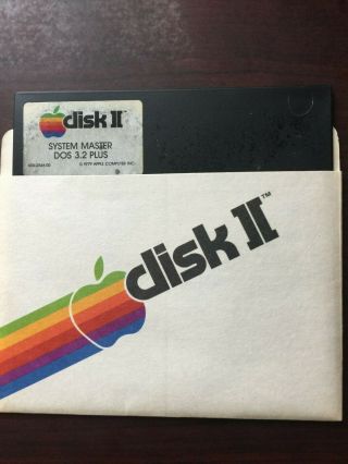 Apple Ii Dos 3.  2 Plus System Master 5.  25 " Floppy Disk 1979
