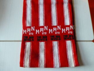 vintage football scarf THE Red Devils Man Utd memorabilia 4