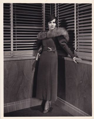 Mary Brian Vintage 30s Schafer Stamped Fashion Portrait Photo