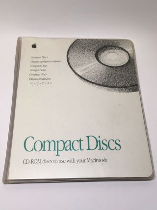 Apple Compact Discs Binder Folio Cd - Rom Discs For Use With Macintosh