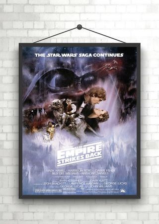 Star Wars The Empire Strikes Back Classic Vintage Large Movie Poster Print