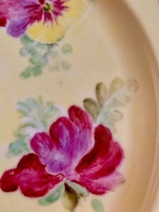 Vintage Awesome Japan Hand Painted Handle Cake Plate Tray 8