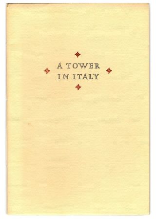 Tower In Italy 1/175 Lascelles Abercrombie Play 1976,  Plague Middle Ages (1910)