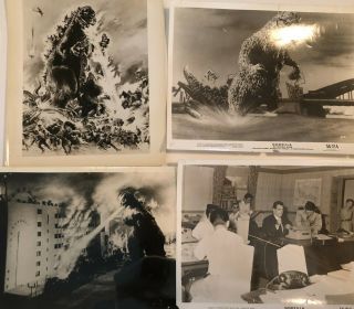 Vintage Raymond Burr Godzilla Movie Stills Black And White Photos