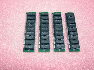 4x 4mb Okidata 30 - Pin Tin 9c Parity Simm Memory Dram Pc 386 486 Mac
