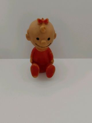 Vintage 1958 Hungerford Peanuts Baby Sally Figure Toy - Snoopy Charlie Brown