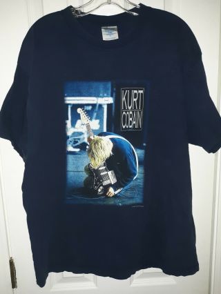 Rare Vintage Kurt Cobain 2000 The End Of Music Shirt (xl)