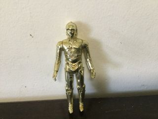 Vintage Star Wars 1977 C - 3po Kenner Figure Gold Color Feels Like Not Loose