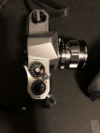 vintage Pentax Honeywell spotmatic camera Takumar 1.  8 55mm lens w cover 5