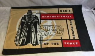 Star Wars Kids Twin Sheet Set 3 Piece Fitted Flat & Pillowcase Darth Vader Vtg