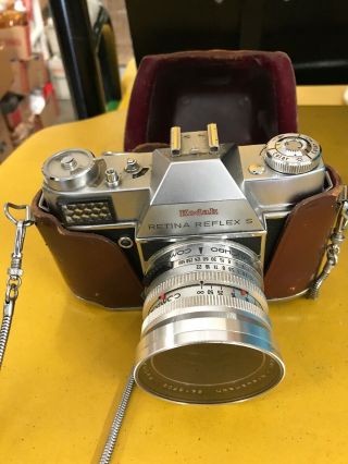 Vintage Schneider - Kreuznach Kodak Retina Reflex S Camera F:1.  9 /50 Mm Parts