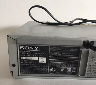 Sony SLV - D360P DVD VCR VHS Recorder Player Combo Unit With Remote 7