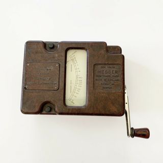 Vintage James G.  Biddle 500 Volt Megger Insulation Tester Made In England
