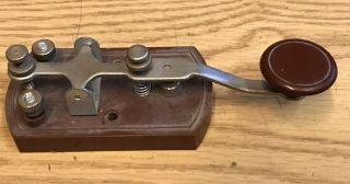 Vintage Telegraph Key Morse Code Made In Japan