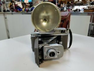 Old Vintage Polaroid Land Camera Model 80 With 281 Flash Outfit Instant