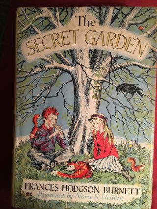 The Secret Garden by Frances Hodgson Burnett 1949 Illustrated Hardcover DJ 2
