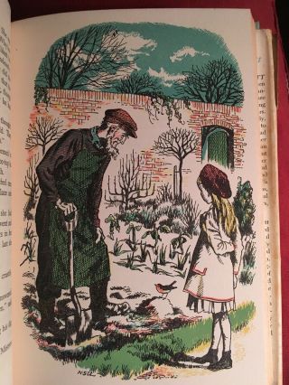The Secret Garden by Frances Hodgson Burnett 1949 Illustrated Hardcover DJ 7