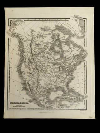 1843 Map Of The North America