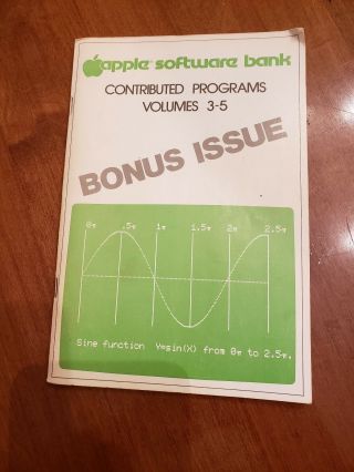 Apple Software Bank Contributed Programs Volumes 3 - 5 Bonus Issue
