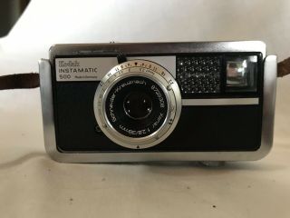 Kodak Instamatic 500 Camera Made In Germany With Carrying Bracket And Case