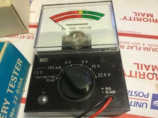 Vintage Micronta Battery Tester 22 - 030A Instructions Box Rat Rod 2