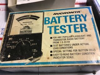 Vintage Micronta Battery Tester 22 - 030A Instructions Box Rat Rod 3